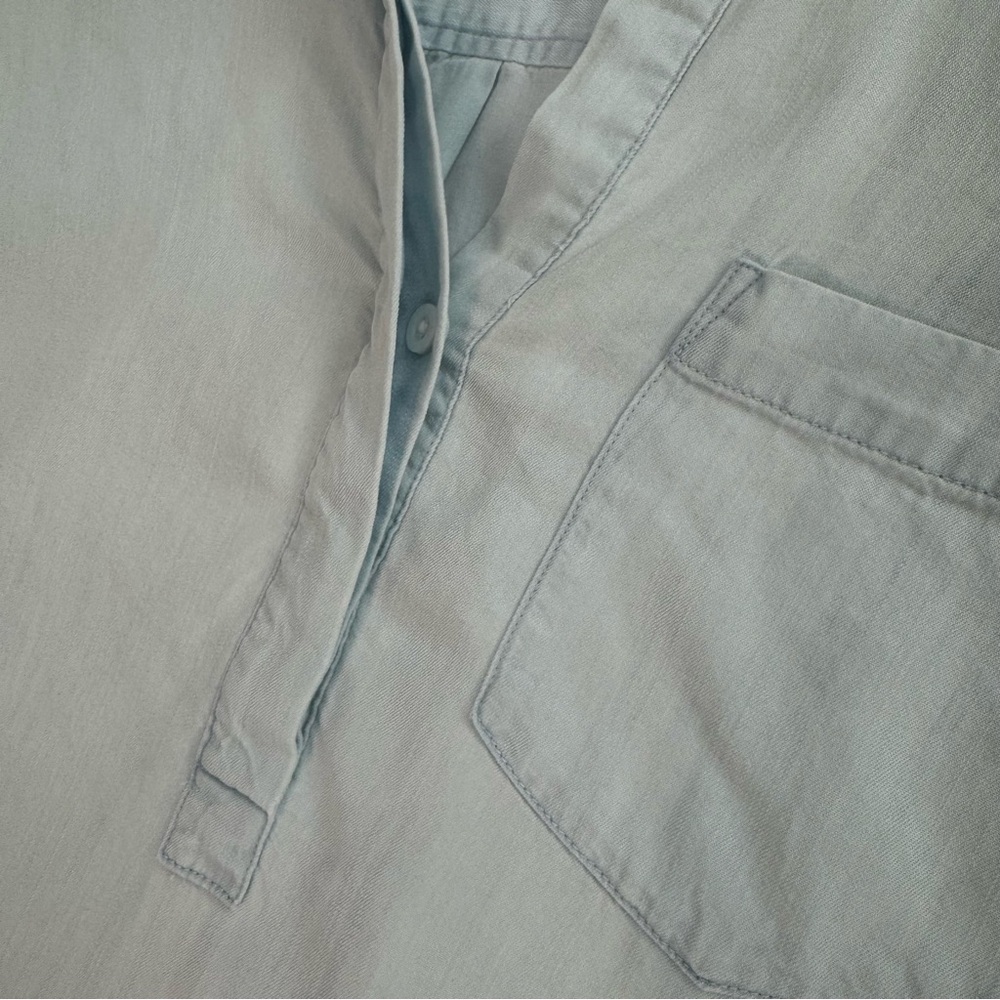 Rails Light Blue Frayed Hem Shirt Dress - Picture 10 of 14